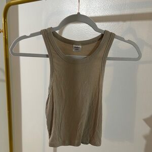 Sunday Best Tan Sleeveless Tank Top